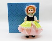 Madame Alexander – Bo Peep #483 – Storybook Series – Restrung - Vintage Doll w/ Box & Stand at A Dolly Hobby