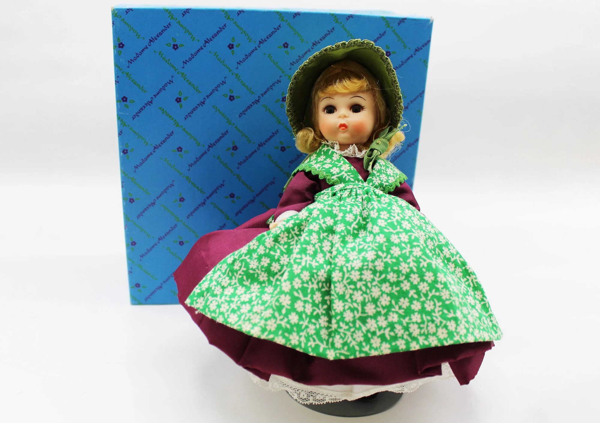 Madame Alexander – Denmark #569 – International Series – Restrung - Vintage Doll w/ Box and Stand A Dolly Hobby (Doll A)
