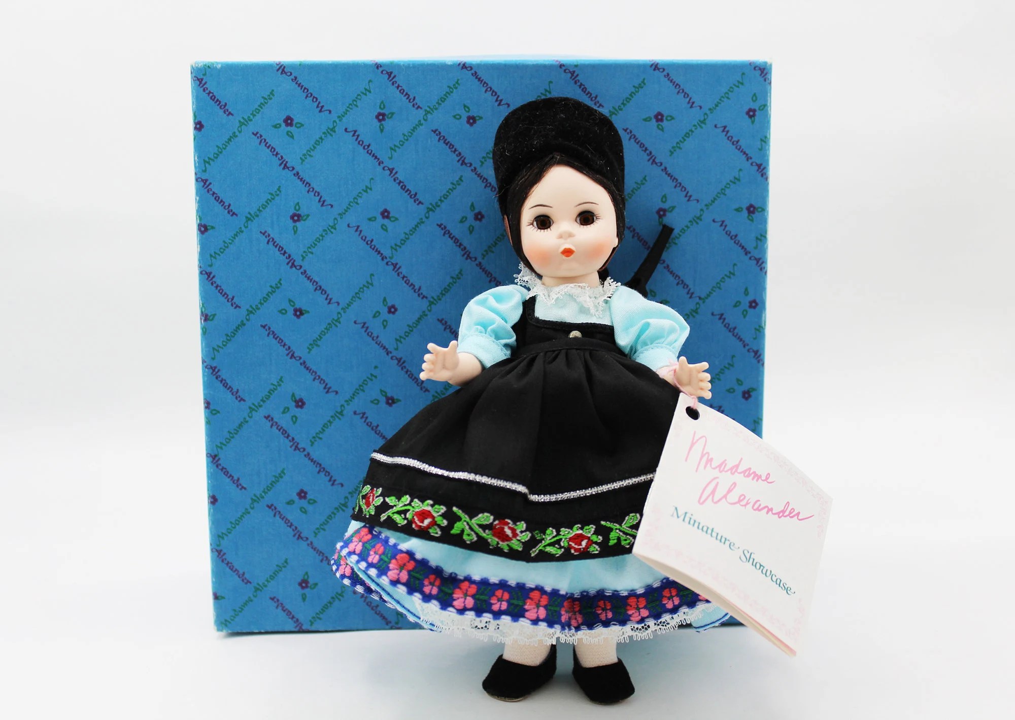 Madame Alexander – Rumania #586 – International Series – Restrung – Vintage Doll w/ Box & Tag at A Dolly Hobby