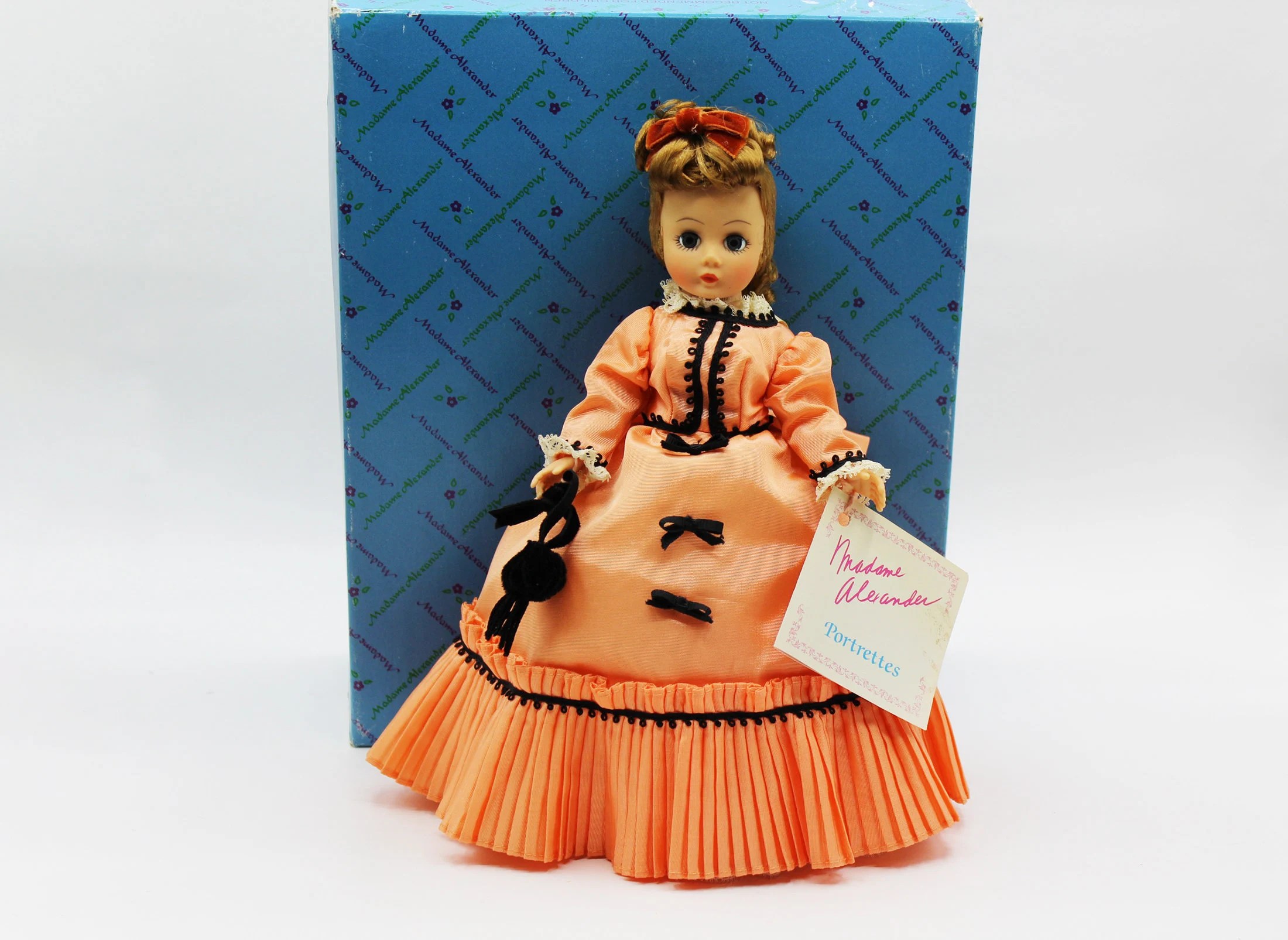 Madame Alexander – Jasmine #1113 – Portrettes Series – Restrung - Vintage Doll w/ Box & Tag at A Dolly Hobby