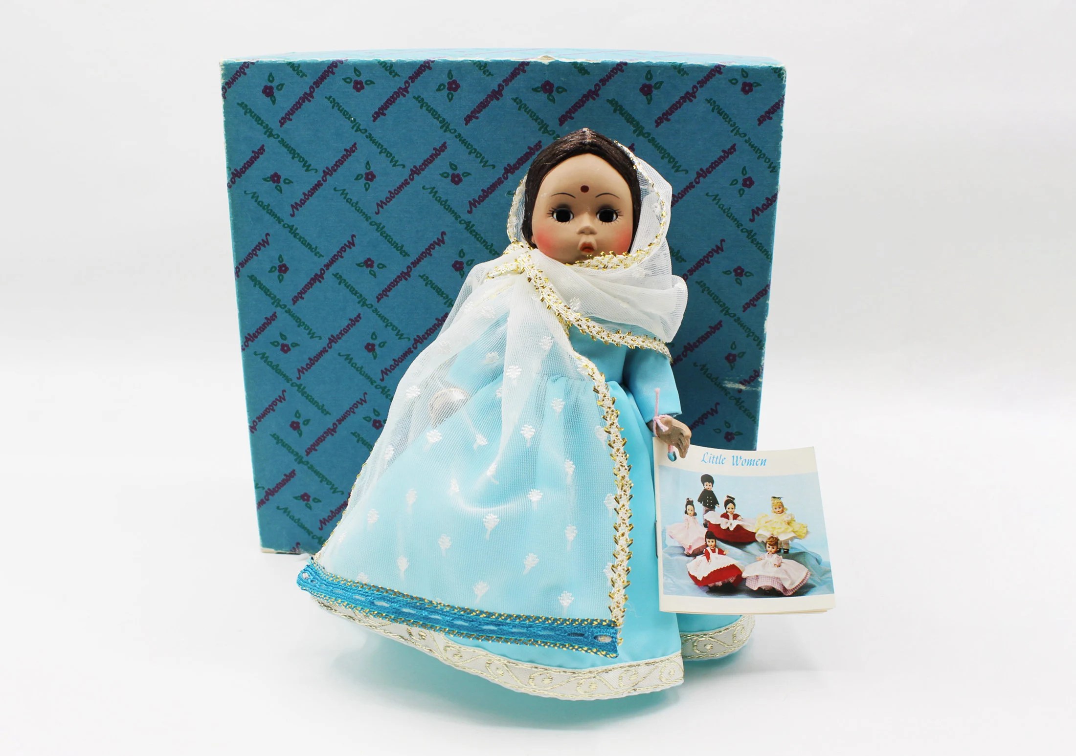 Madame Alexander – India #575 – International Series – Restrung - Vintage Doll w/ Box & Tag at A Dolly Hobby (Doll B)