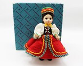 Madame Alexander – Czechoslovakia #564 – International Series – Restrung - Vintage Doll w/ Box & Stand at A Dolly Hobby (Doll B)