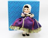 Madame Alexander – Canada #560 – International Series – Restrung - Vintage Doll w/ Box & Stand at A Dolly Hobby (Doll A)